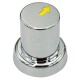 Chrome Nut Cover - 32mm Flat Top